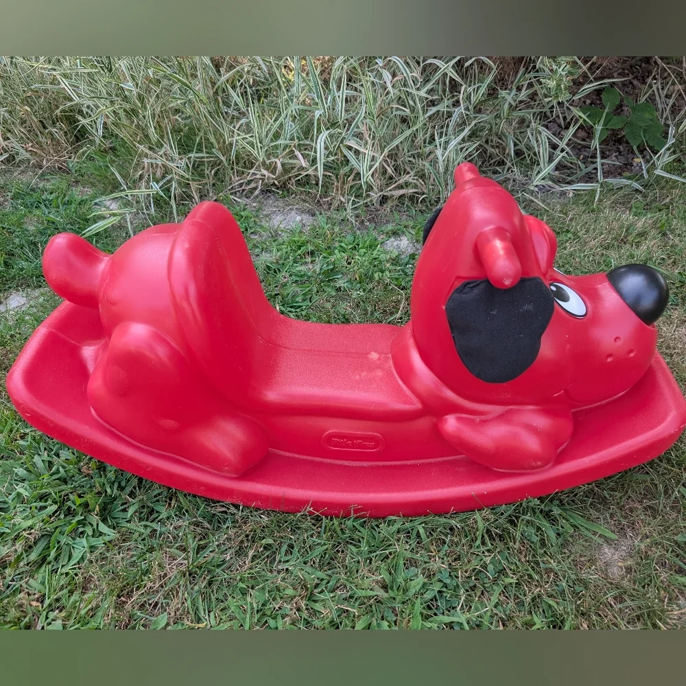 LITTLE TIKES Red Rocking Dog Toy Rocker Riding Toy Rocking Horse - Picture 5 of 9